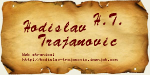 Hodislav Trajanović vizit kartica